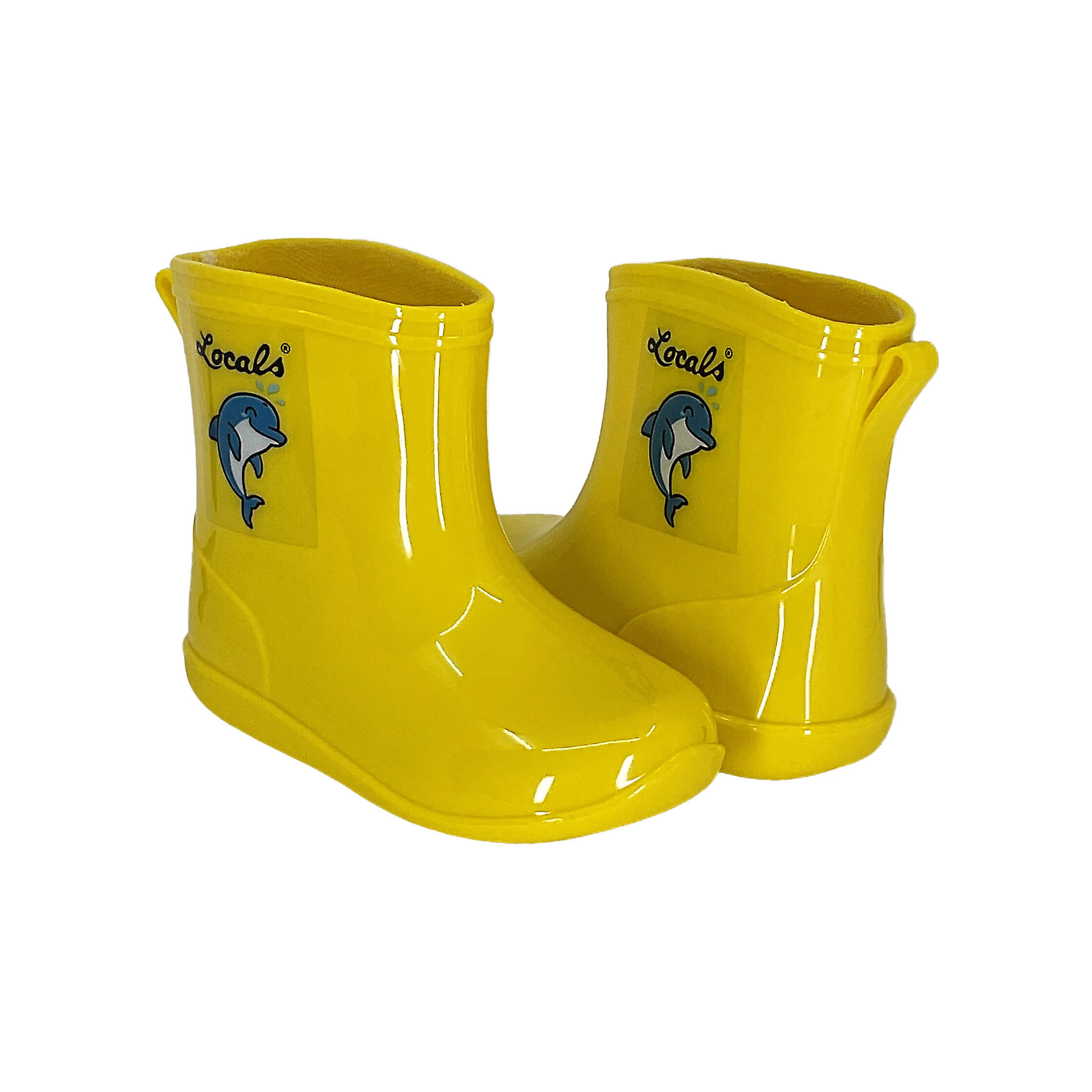 Kids Rain Boots Yellow 11 US Little Kid Dolphin Pineapple Yellow