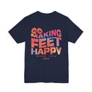 Making Feet Happy Short Sleeve Unisex Tee