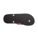 Locals Original Black Platform Slippahs with Solid Pink Strap