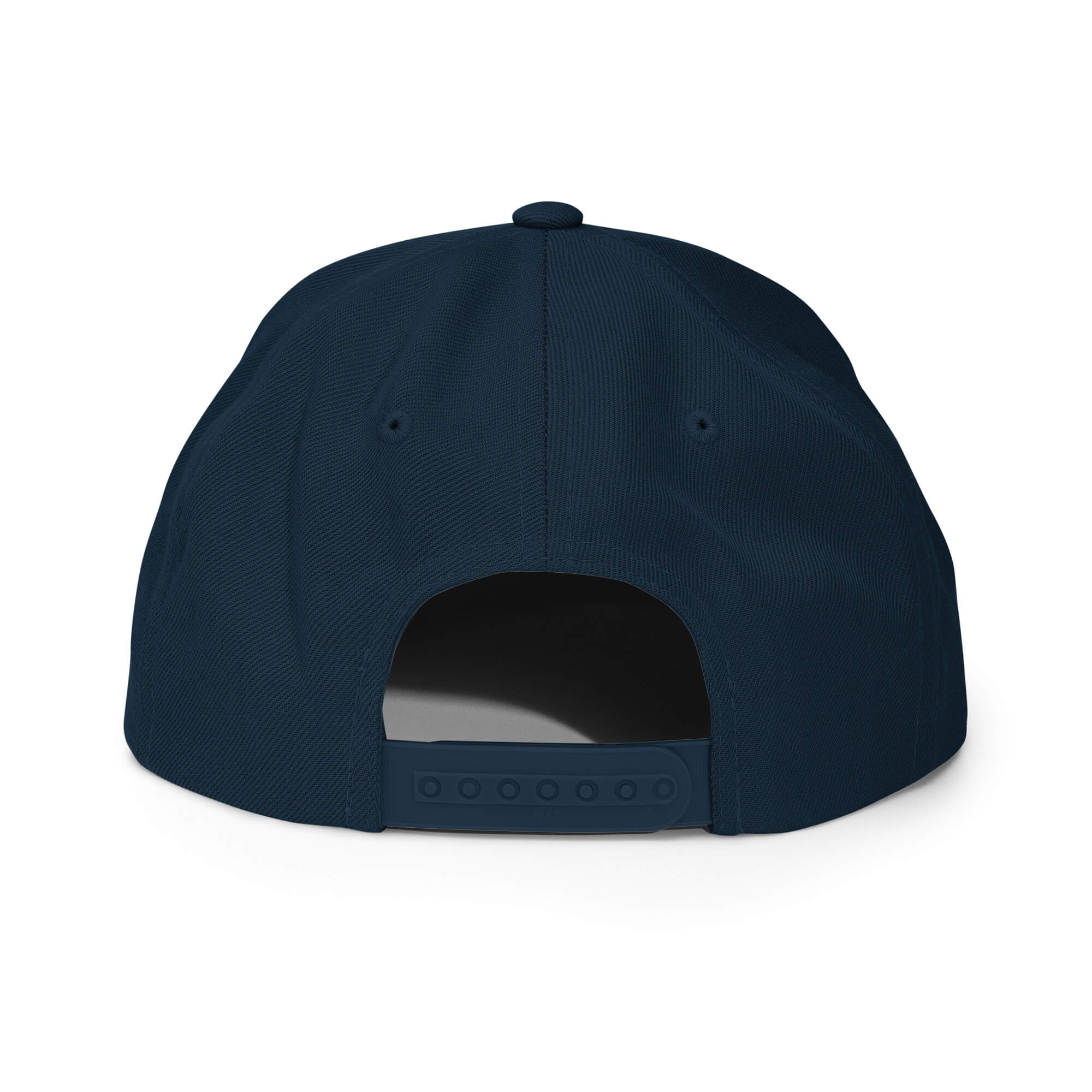 Locals Classic Snapback Hat with Embroidered Logo in Dark Navy