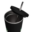 Botanical Insulated Tumbler with a Straw (20 oz)