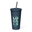 Botanical Insulated Tumbler with a Straw (20 oz)